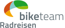 Logo of biketeam Radreisen, a partner for guided cycling holidays and road bike tours.
