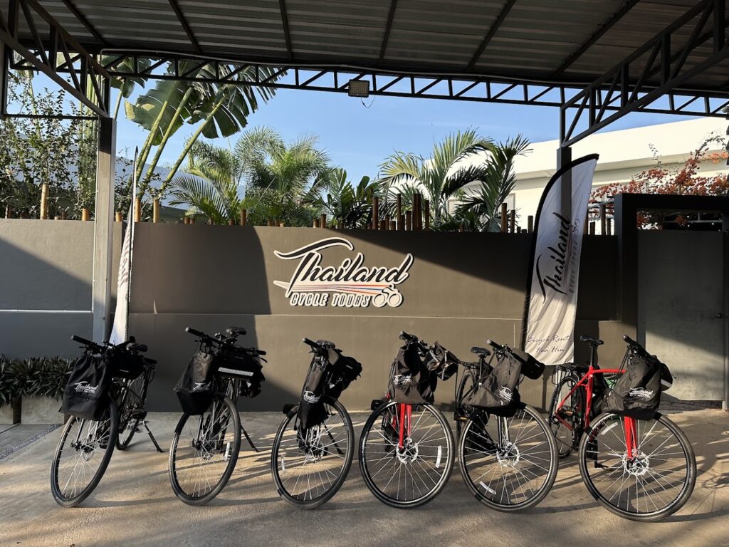 Thailand Cycle Tours touring bikes ready for a cycling tour in Thailand